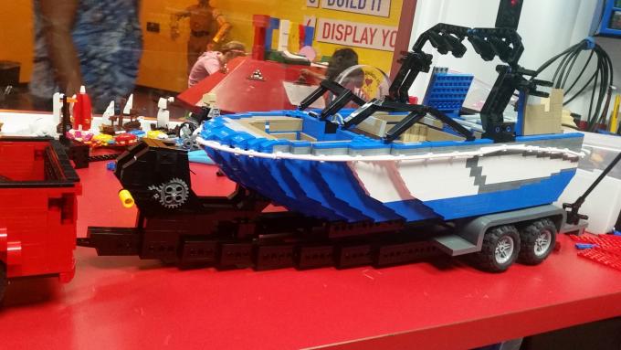 Lego ski hot sale boat