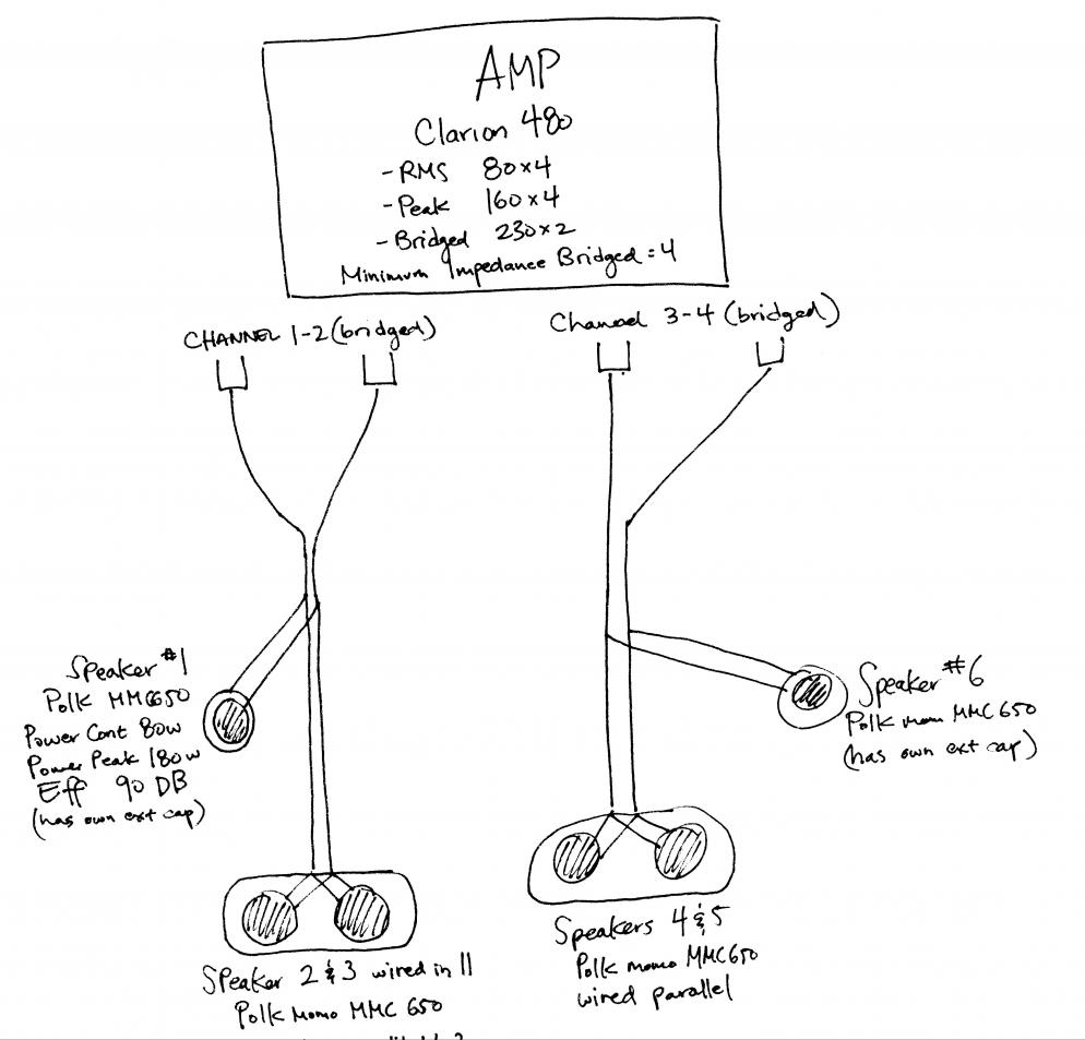 Amp/speaker wiring, series vs parallel help please ...