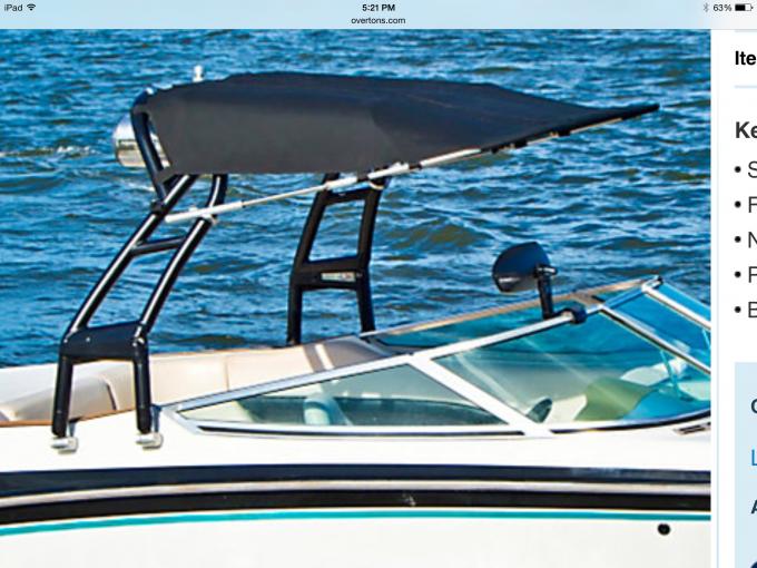 Aviator soft bimini