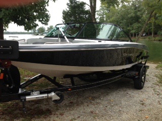 Side View on Boatmate Trailer.  Ask me why "Boatmate?"