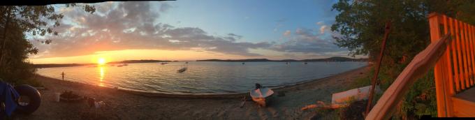 sunset panno Mallets Bay VT 8/23/15